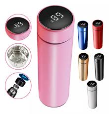 THERMOS FLASK 500 ML LED /ROSADO