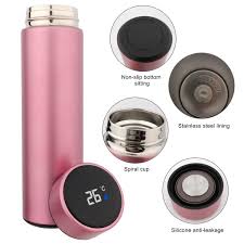 THERMOS FLASK 500 ML LED /ROSADO