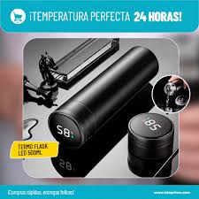 THERMOS FLASK 500 ML LED /NEGRO
