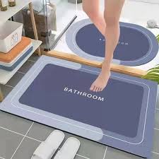 ALFOMBRA DE BAÑO SUPER ABSORBENTE GRIS OSCURO